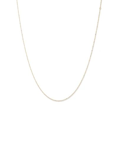 Chaîne câblée unie en or jaune 10 K d'une longueur de 45 cm (17 po) et 1 mm largeur