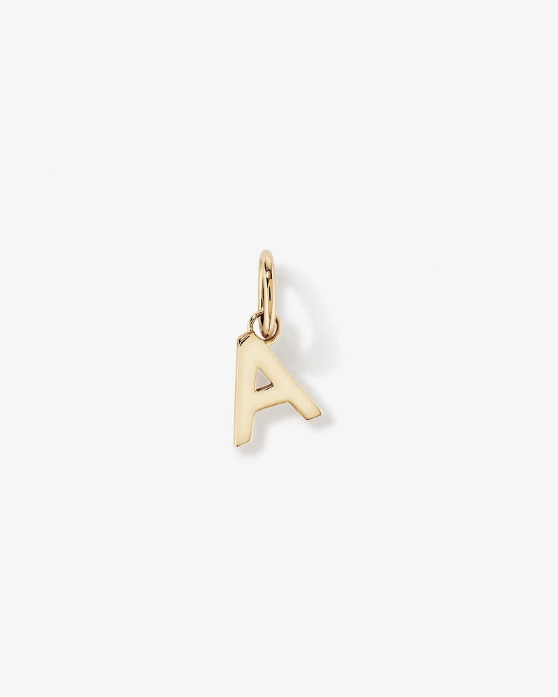 Pendentif initiale "A" en or jaune 10 carats