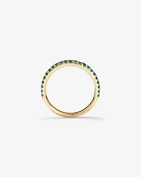 Emerald Stacker Ring in 10kt Yellow Gold