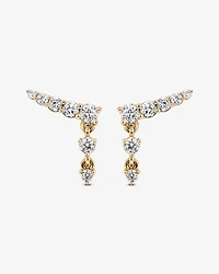 0.50 Carat TW of Laboratory-Grown Diamond Ear Climbers in 10kt Yellow Gold