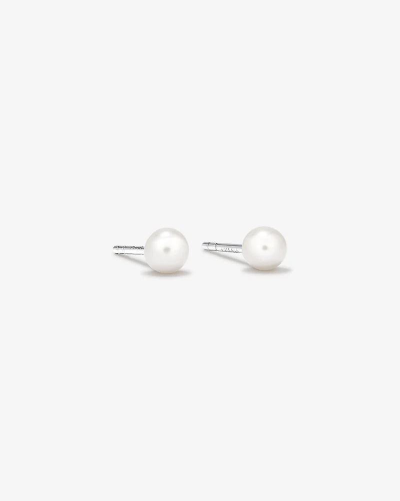 Ensemble boucles d'oreilles et collier de perles de culture d'eau douce en argent sterling