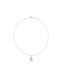 Lume Lab Pear Pendant with 1.00 Carat TW of Laboratory-Grown Diamonds in 10kt White Gold