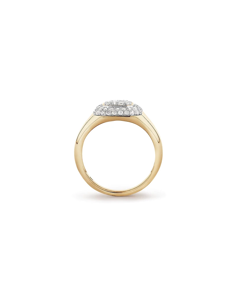 1,00 carat de diamants en grappe en or jaune 10 ct