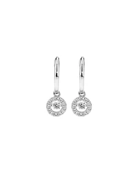 Lume Lab Round Brilliant Huggie Earrings with 0.30 Carat TW of Laboratory-Grown Diamonds in Sterling Silver
