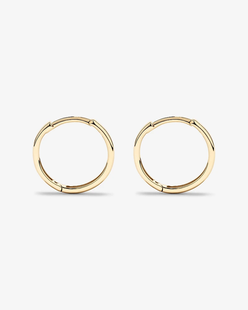 13.5mm Polished Huggie Earrings in 10kt Yellow Gold