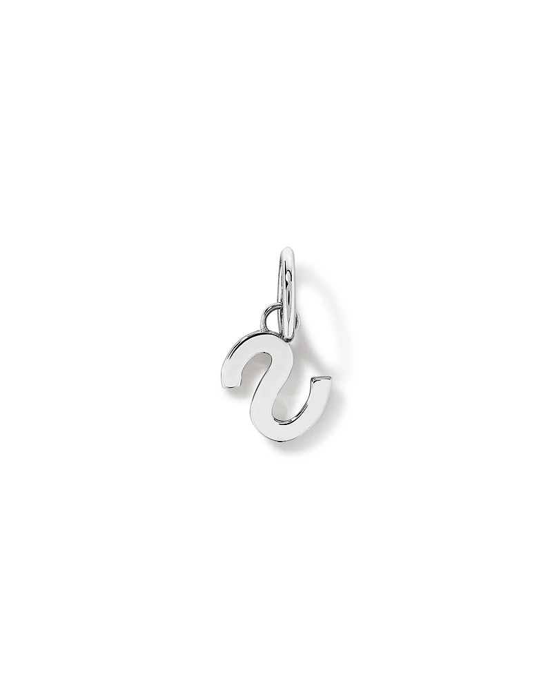 Pendentif initiale lettre S en argent sterling