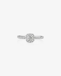 Bague de fiançailles en or blanc 14 K avec diamants totalisant 0,50 ct