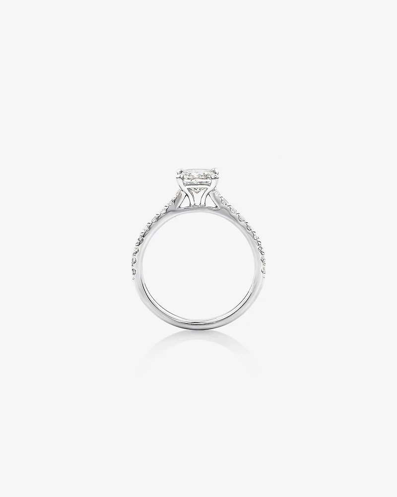 Engagement Ring with 1.25 Carat TW Diamonds in 14kt White Gold