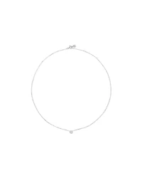 0.25 Carat TW Round Brilliant Diamond Bezel Set Pendant in 18kt Gold