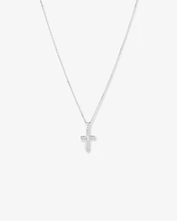 Collier pendentif croix en argent sterling