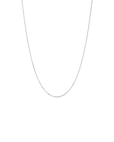 55cm (22") 1-1.5mm Width Fine Curb Chain Necklace in Sterling Silver