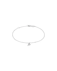 Bracelet à initiale « F » en argent
