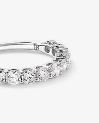 1.00 Carat TW Round Brilliant Laboratory-Grown Diamond Wedding Band in 14kt White Gold