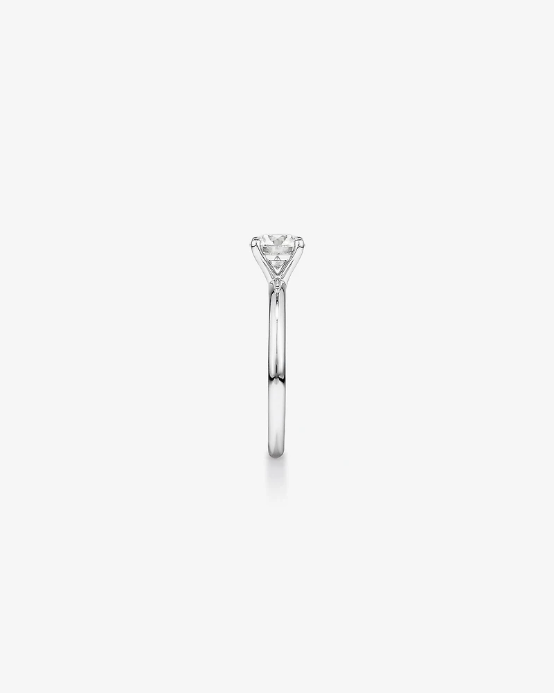 Carat TW Round Brilliant Laboratory-Grown Diamond Solitaire Engagement Ring in 14kt Gold