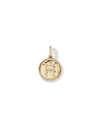 Pendentif zodiaque Poissons avec accents de diamants en or jaune 10 carats