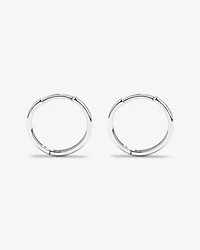 13.5mm Polished Huggie Earrings in Sterling Silver