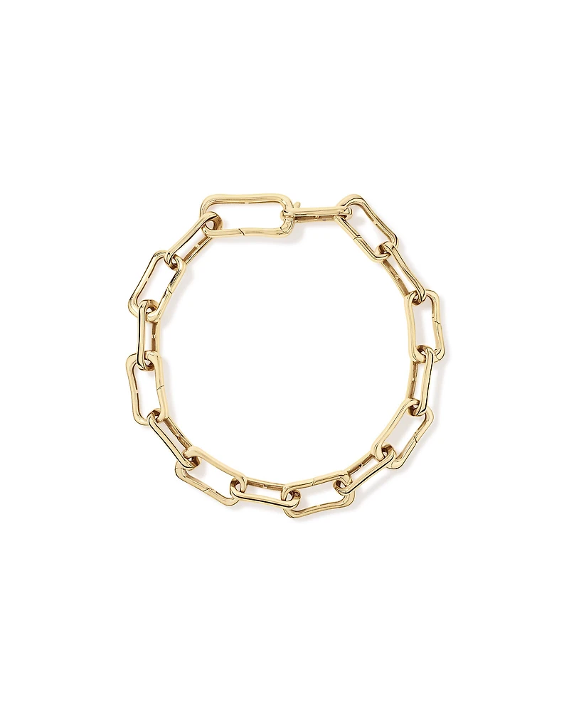 20.5cm (8.1") Alternate Clip Link Bracelet in 18kt Yellow Gold Vermeil