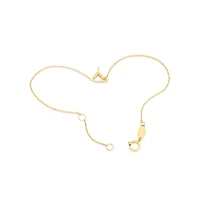 19cm (7.5") Y Initial Bracelet in 10kt Yellow Gold