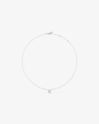 Lume Lab Round Pendant with 0.10 Carat TW of Laboratory-Grown Diamonds in Sterling Silver