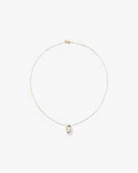 Lume Lab Oval Pendant with 0.50 Carat TW of Laboratory-Grown  Diamond in 10kt White Gold