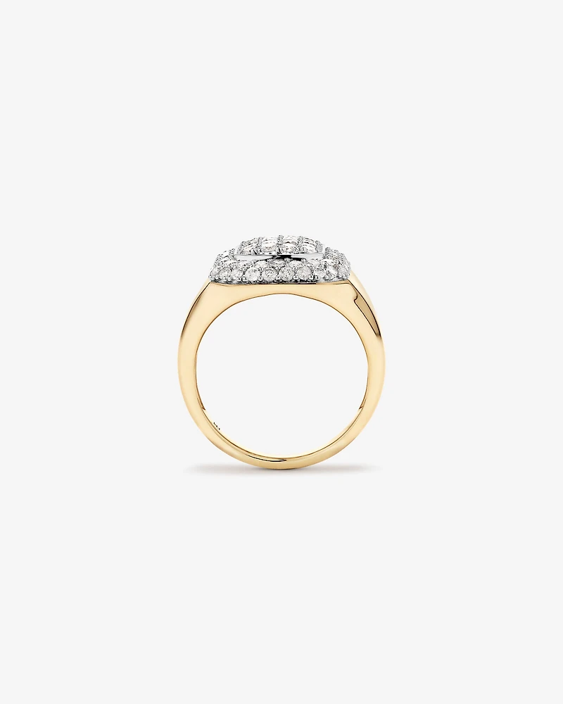 2,00 carats de diamants en grappe en or jaune 10 ct