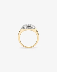 2,00 carats de diamants en grappe en or jaune 10 ct