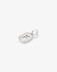 Pendentif initiale Lettre F en nacre et argent sterling