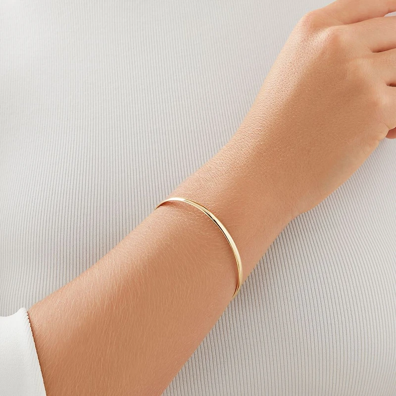 Bracelet jonc en or jaune 10 K