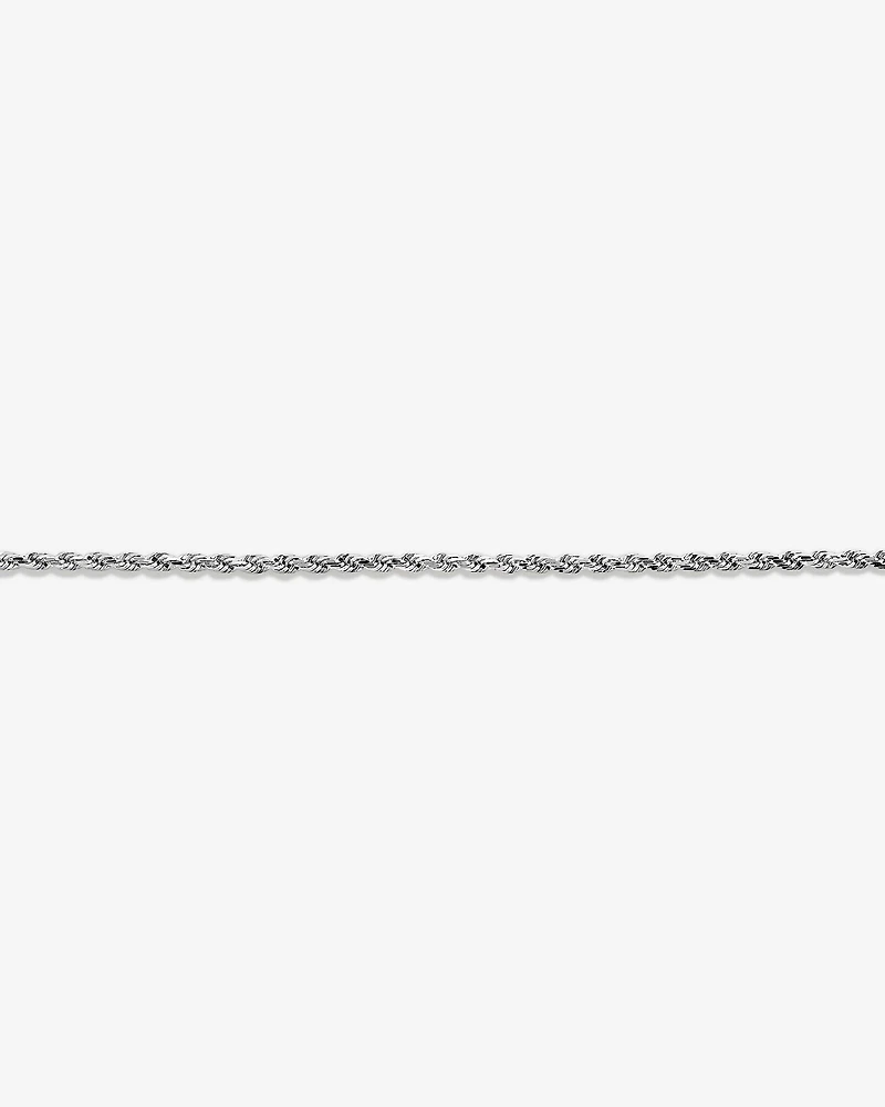 Chaîne torsadée de 55 cm (21,6 po) en argent sterling