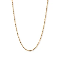50cm (20") 4.4mm Width Hollow Rope Chain in 10kt Yellow Gold