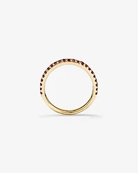 Bague superposée en rubis en or jaune 10 carats