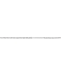 60cm (24") Oxidised Figaro Chain in Sterling Silver