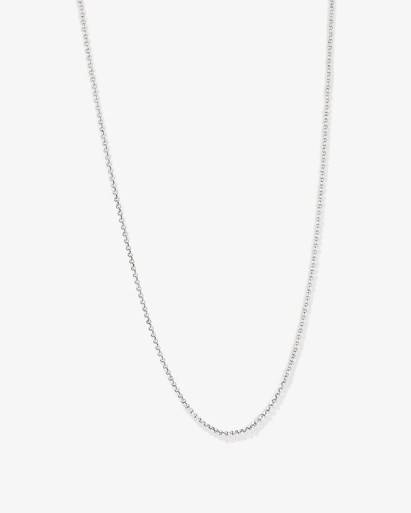 50cm (20") 2mm-2.5mm Width Belcher Chain in Sterling Silver
