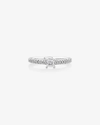 Engagement Ring with Carat TW Diamonds in 14kt White Gold
