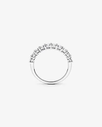 Alliance en or blanc 14 carats avec diamants ronds brillants de 1,00 carat
