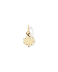 Pendentif feuille d'érable rouge canadienne en or jaune 10 carats