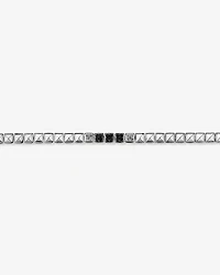 Men's 0.50 Carat TW Black and White Diamond Tennis Bracelet in Sterling Silver