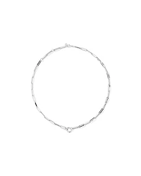 Chaîne à pendentif ouverte avec trombone carré de 60 cm (24") en argent sterling
