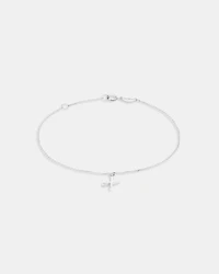 19cm (7.5") X Initial Bracelet in Sterling Silver