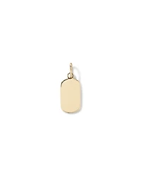Médaillon en Or Jaune 10kt à Forme Oblongue avec Gravure