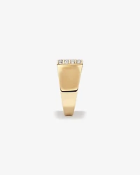 Bague pour homme avec 1,03 carat de diamants en or jaune 10 carats