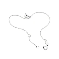 19cm (7.5") P Initial Bracelet in Sterling Silver