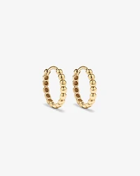 Créoles perlées 13,5 mm en or jaune 10 carats