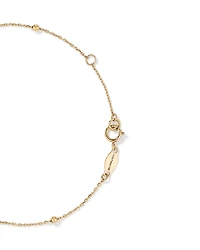 Bracelet de 19 cm en or jaune 10 K avec perles