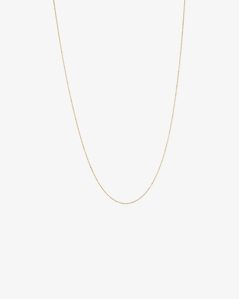 Chaîne Singapour de 50 cm de largeur en or jaune 10 K