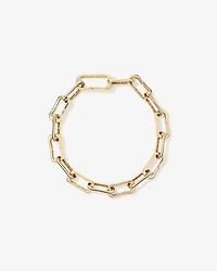 Bracelet à maillons alternés avec clip de 20,5 cm (8,1 po) en or jaune 10 carats