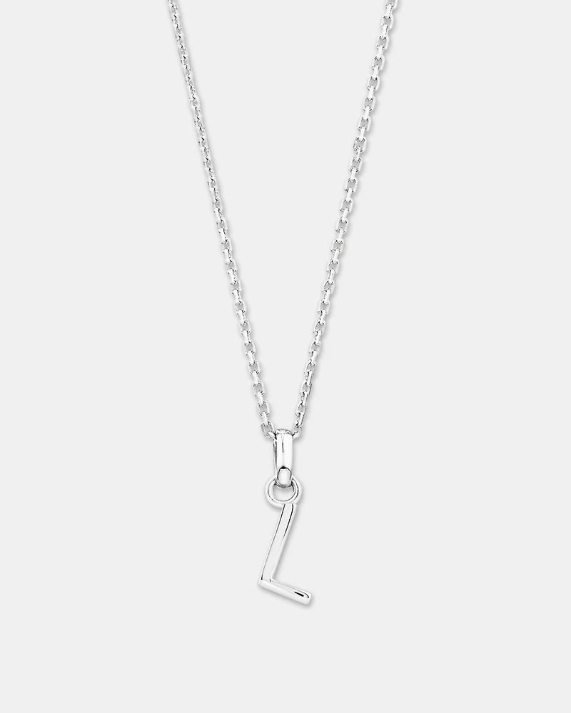 Pendentif « L » en argent sterling