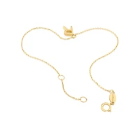 19cm (7.5") R Initial Bracelet in 10kt Yellow Gold
