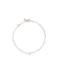 Bracelet with Cultured Freshwater Pearl in 10kt Yellow Gold