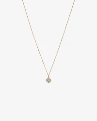 0.30 Carat TW Cushion Shaped Diamond Cluster Pendant Necklace in 10kt Yellow Gold
